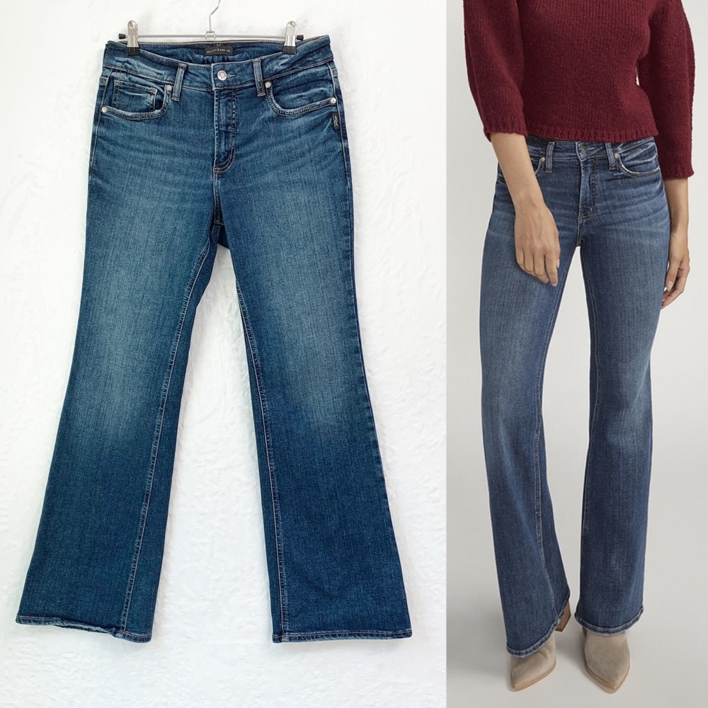 Silver Jeans Most Wanted Mid Rise Flare Jeans Sz 30 X 30 Inseam